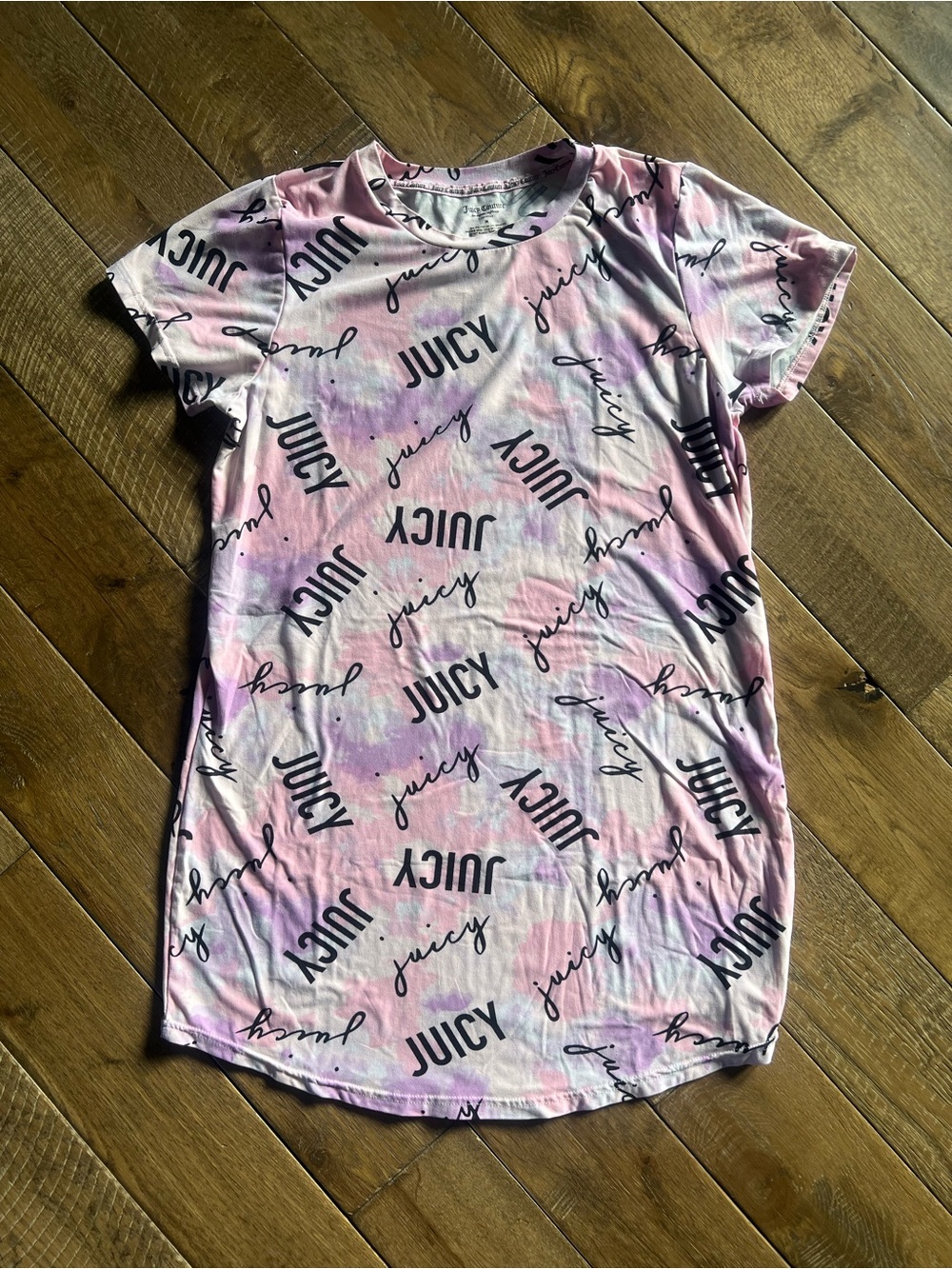 Juicy Couture Pink Tie-Dye Logo Sleep Gown